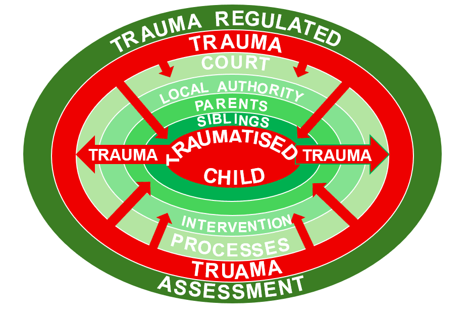 Supporting trauma-regulated practice diagram